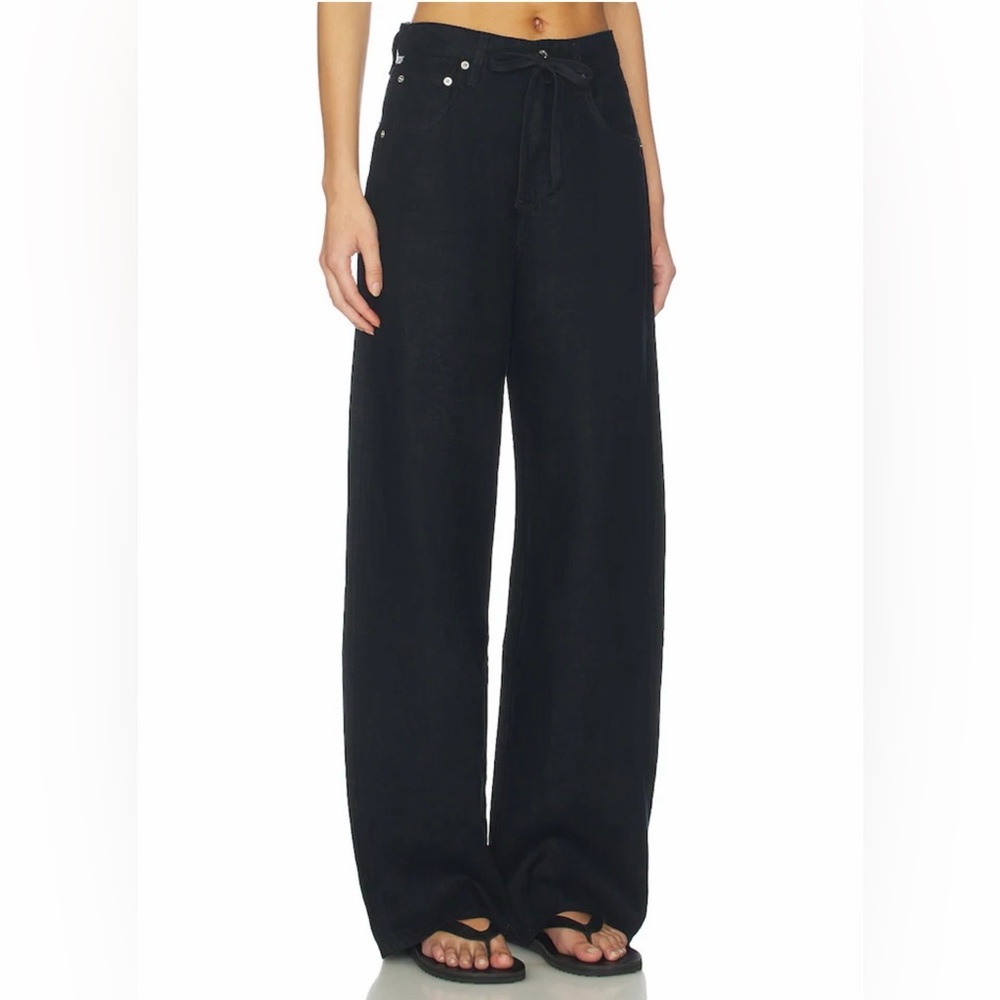 Citizens of Humanity Brynn Drawstring Trouser in Black / size 28 - Picture 2 of 6